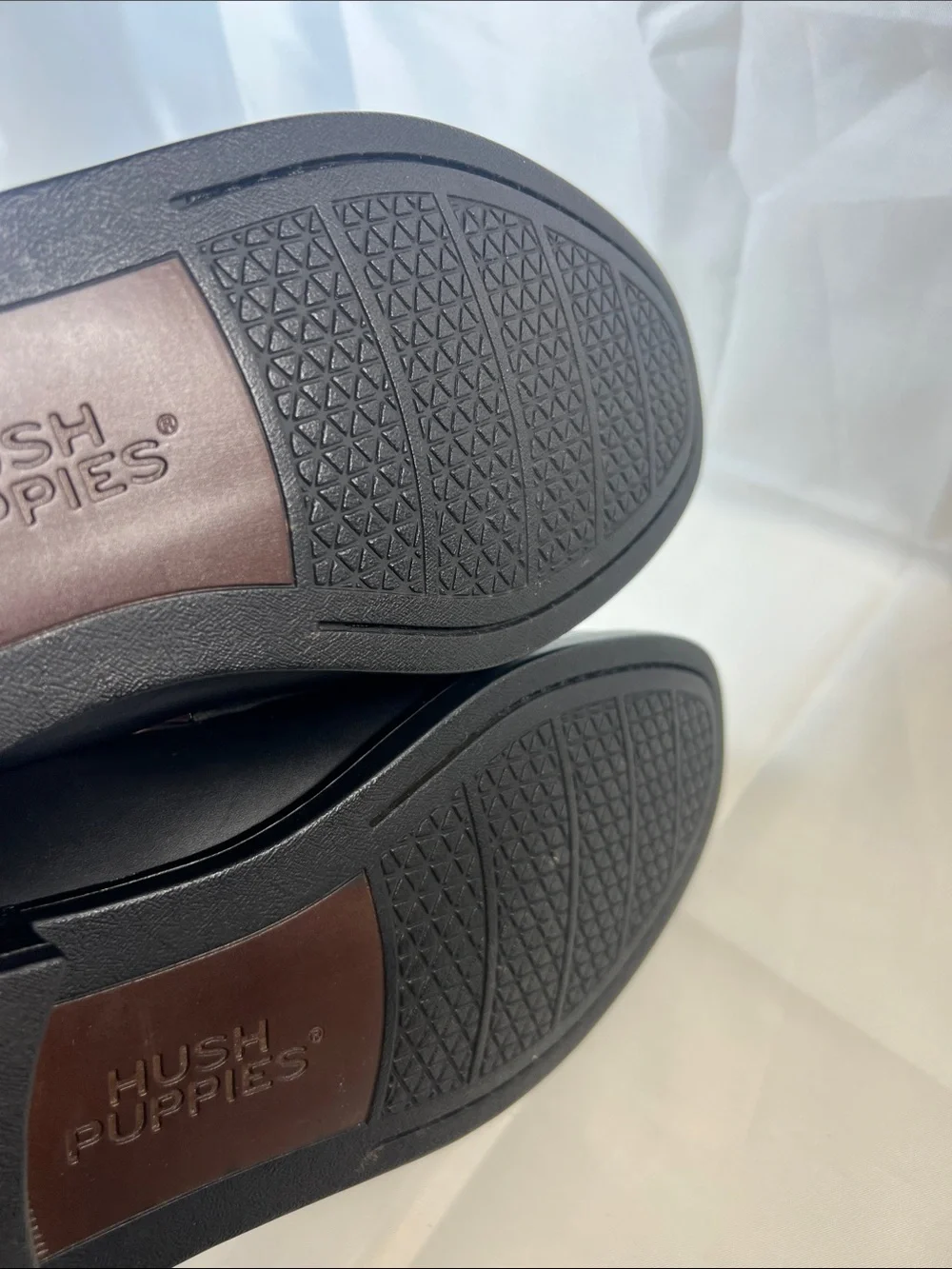 Hush Puppies Black Leather Tassel Loafers for Men